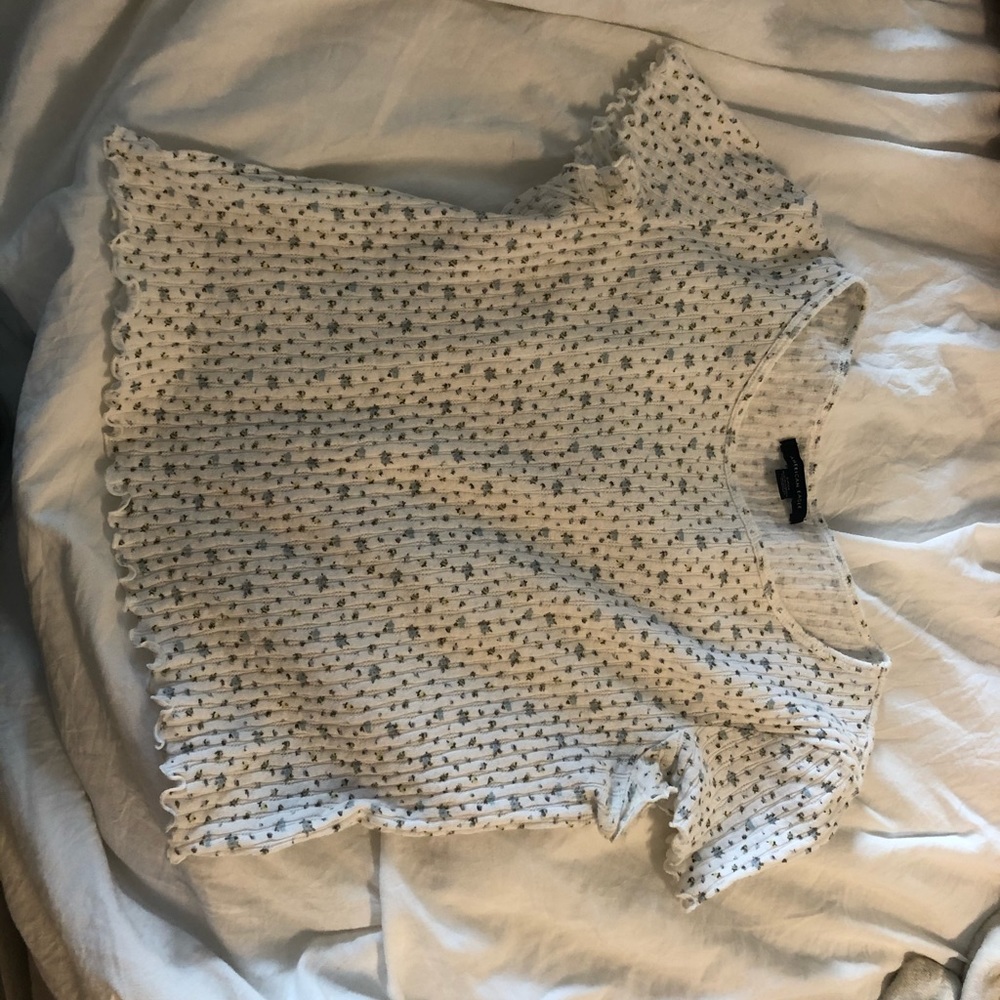 American Eagle Flower Crop Top SIZE SMALL